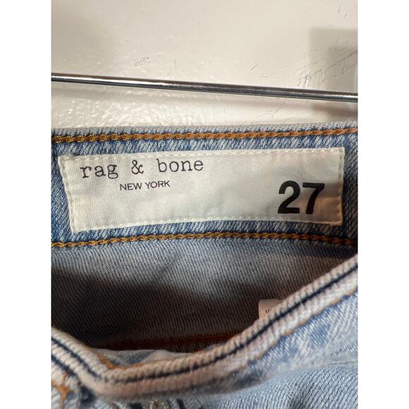 Rag & Bone New York Casey High Rise Raw Hem Ankle Flare Denim Jean 27/4 Capsule - Picture 6 of 12
